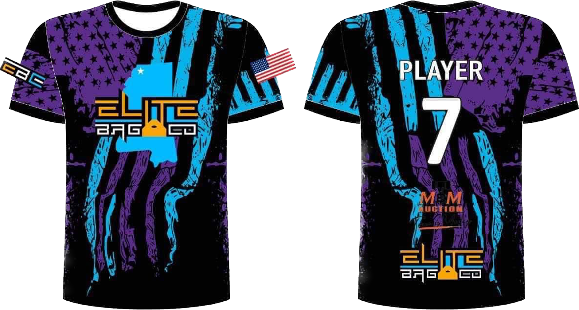 Purple and shop blue jersey