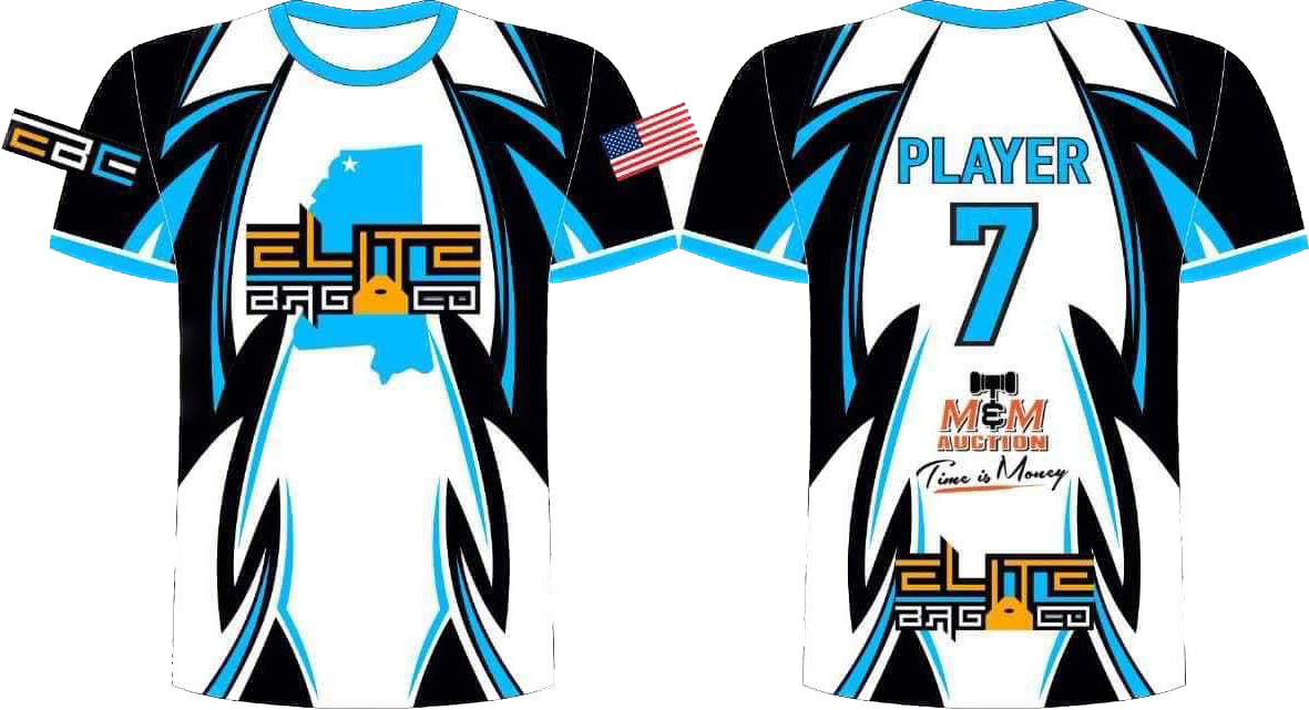 WHITE/BLACK/BLUE JERSEY