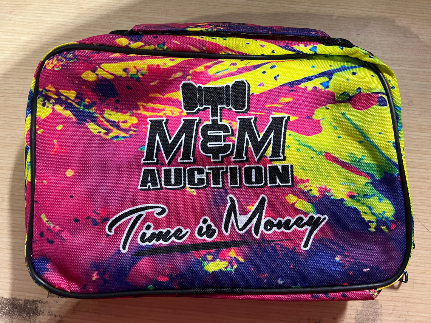 Large M&M Auction Cornhole Bag Pouch